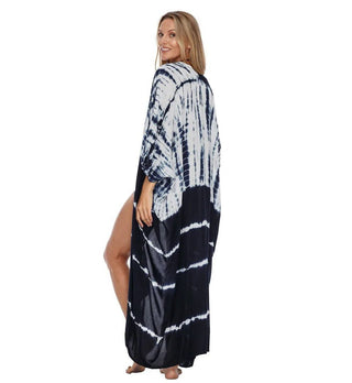 Beach Cover Up for Swimwear Women's Tie Dye Kimono - Cayana - 2