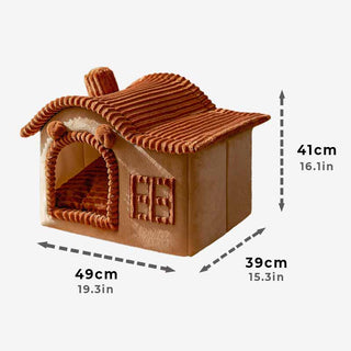 Halv - lukket Kattehus Design - Komfortabel Kattehule til Din Kat - Cayana - 6