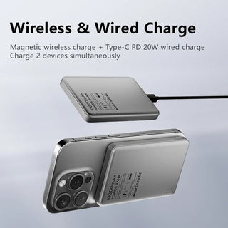 MOVESPEED Magnetische 10000mAh Mini Draadloze Batterij Oplader Powerbank - Cayana - 5