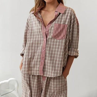 Nora - Hyggeligt og løst pyjamassæt - Cayana - 4