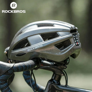 ROCKBROS | Cykelhjelm med lys og LED - baggrundsbelysning - Cayana - 5