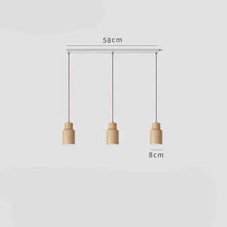 Rustik træ pendellampe - skønhed og funktionalitet i én - loftlampe - Cayana - 9