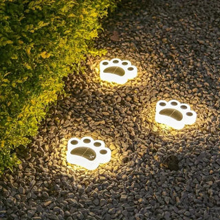 Solar Paws | Pawprint Solar Garden Lights (4 stk.) - 39050207 - Cayana - 2