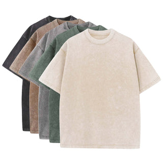 Staple 5 - Pak – Heavy Washed Loose T-Shirts for Maksimal Komfort - Cayana - 1