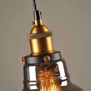 Vintage glas loftlampe - holdbar konstruktion - Art Deco inspireret loftlampe - Lighting - Cayana - 9