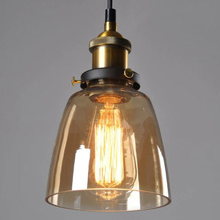 Vintage glas loftlampe - holdbar konstruktion - Art Deco inspireret loftlampe - Lighting - Cayana - 4