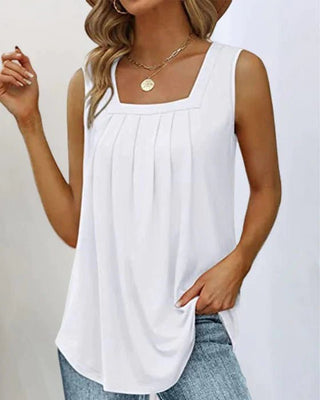 Aleta | Tanktop med firkantet hals - Tops en Shirts - Cayana - 2