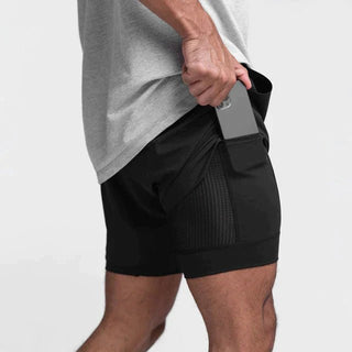 Åndbare fitnessshorts med lommer | Komfortable og elastiske! - Broeken Heren - Cayana - 2