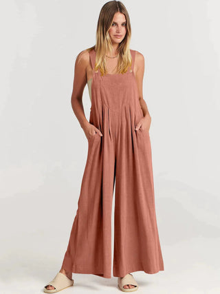 Annelies | Elegant ensfarvet jumpsuit - Jumpsuit - Cayana - 3