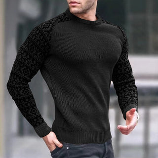 Brian | Strikket herresweater med vaffelmønster - Tops en Shirts Heren - Cayana - 2