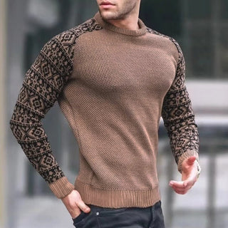 Brian | Strikket herresweater med vaffelmønster - Tops en Shirts Heren - Cayana - 6