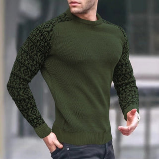 Brian | Strikket herresweater med vaffelmønster - Tops en Shirts Heren - Cayana - 3