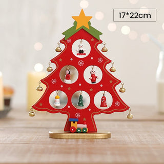 Crafty Pine™ | DIY Houten Mini Kerstboom Set met Feestelijke Ornamenten - Cayana - 14