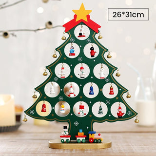 Crafty Pine™ | DIY Houten Mini Kerstboom Set met Feestelijke Ornamenten - Cayana - 20