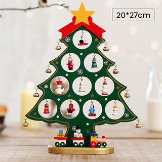 Crafty Pine™ | DIY Houten Mini Kerstboom Set met Feestelijke Ornamenten - Cayana - 19