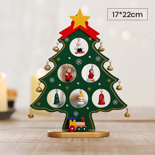 Crafty Pine™ | DIY Houten Mini Kerstboom Set met Feestelijke Ornamenten - Cayana - 18