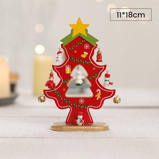 Crafty Pine™ | DIY Houten Mini Kerstboom Set met Feestelijke Ornamenten - Cayana - 3