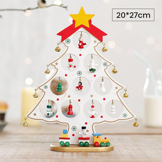 Crafty Pine™ | DIY Houten Mini Kerstboom Set met Feestelijke Ornamenten - Cayana - 23