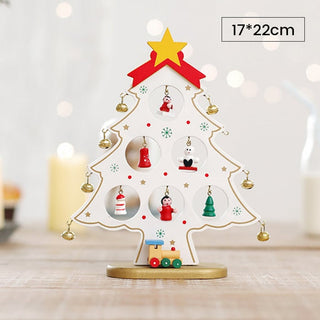 Crafty Pine™ | DIY Houten Mini Kerstboom Set met Feestelijke Ornamenten - Cayana - 21