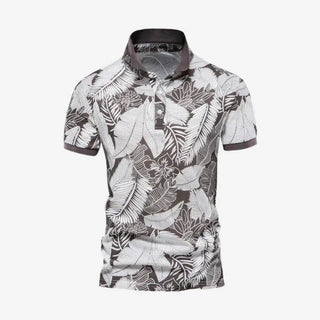 Giovanni | Polo med bladprint - Tops en Shirts Heren - Cayana - 3