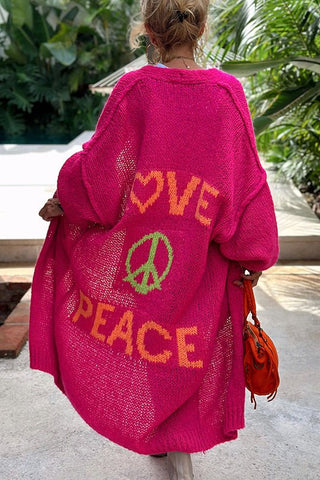 Ibiza | Peace Elegant Cardigan - Cayana - 4