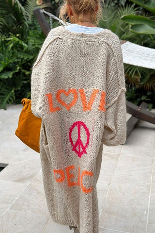 Ibiza | Peace Elegant Cardigan - Cayana - 1