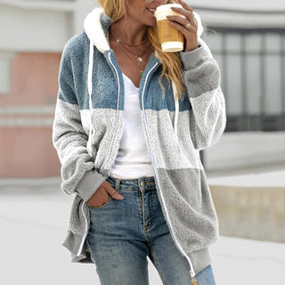 Jenna | Oversized varm bamsecardigan med lynlås - Cayana - 11