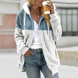 Jenna | Oversized varm bamsecardigan med lynlås - Cayana - 16