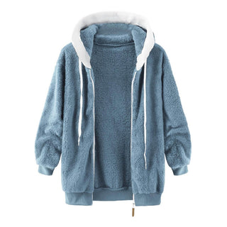 Jenna | Oversized varm bamsecardigan med lynlås - Cayana - 18