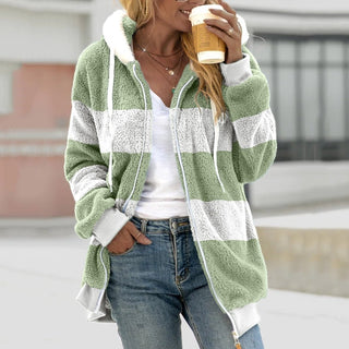 Jenna | Oversized varm bamsecardigan med lynlås - Cayana - 15