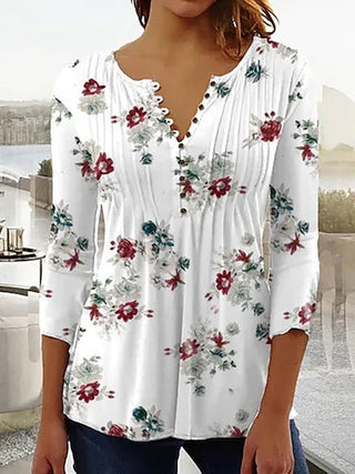 Jessie™ Elegante Bloemenprint Blouse - Wavess