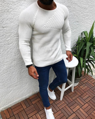 Jurre™ Slim Fit Sweater met Patroon - Wavess