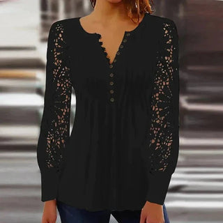 Mirando | Elegant bluse i mesh - Tops en Shirts - Cayana - 2