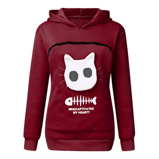 PawLove | Hættetrøje med kattelommer - Vesten en Hoodies - Cayana - 8