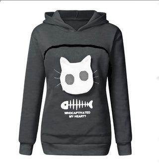 PawLove | Hættetrøje med kattelommer - Vesten en Hoodies - Cayana - 5