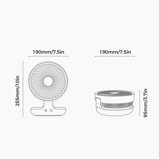 Sammenklappelig kompakt ventilator - Cayana - 7