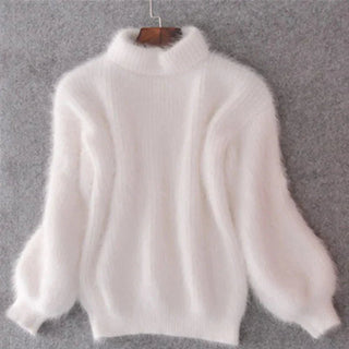 Serena | Fluffed varm strikket sweater - Cayana - 2