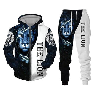 The King l Komfortabel løve-joggingdragt - Vesten en Hoodies Heren - Cayana - 3