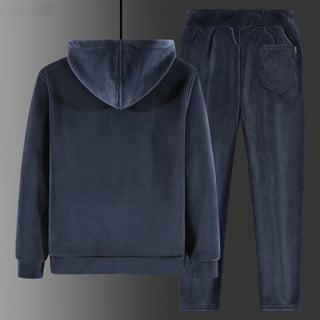 Unisex vintertræningsdragt/-pyjamas i tyk fleece i 1 - Cayana - 5