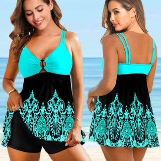 Vienna | Todelt tankini med print - Cayana - 2