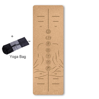 Yogamåtte af kork - Cayana - 16