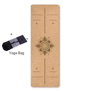 Yogamåtte af kork - Cayana - 6